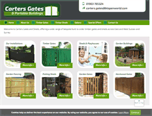 Tablet Screenshot of gardengatesandsheds.co.uk
